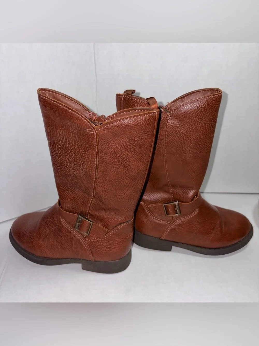 OshKosh B'gosh Lumi Toddler Girls Brown Riding Boots 8 M